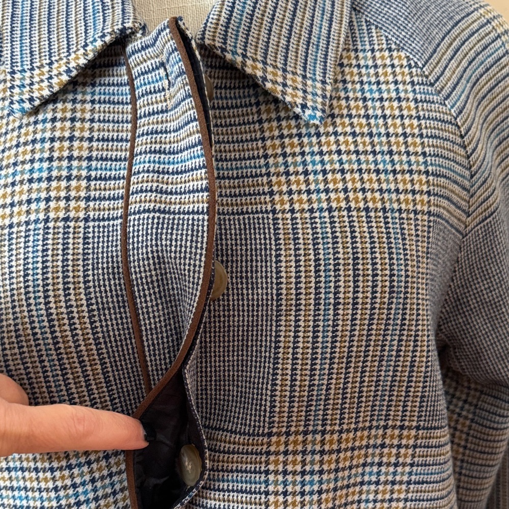 Pendleton Blue And Tan Checkered Jacket - image 2